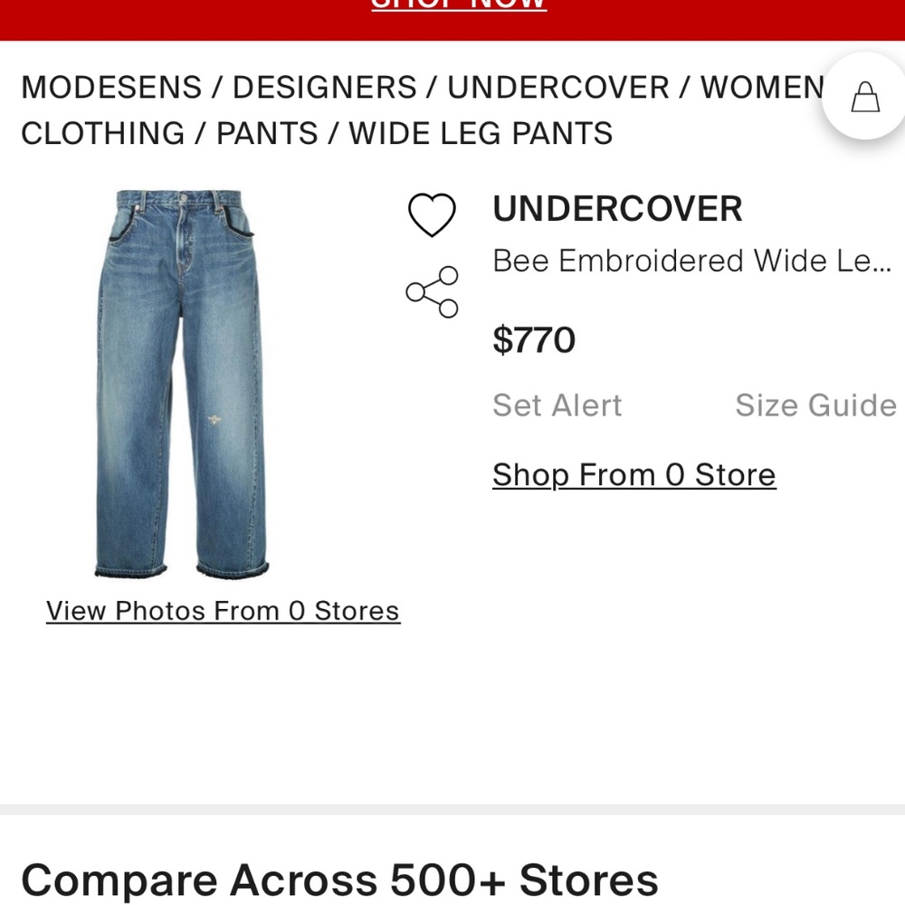 Jun Takhashi Undercover Jeans